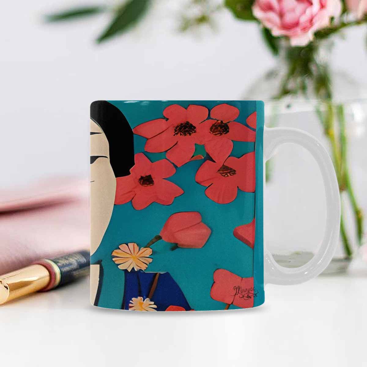 Quality Mug, coffee mug, tea cup, Asian Faces, Design 39