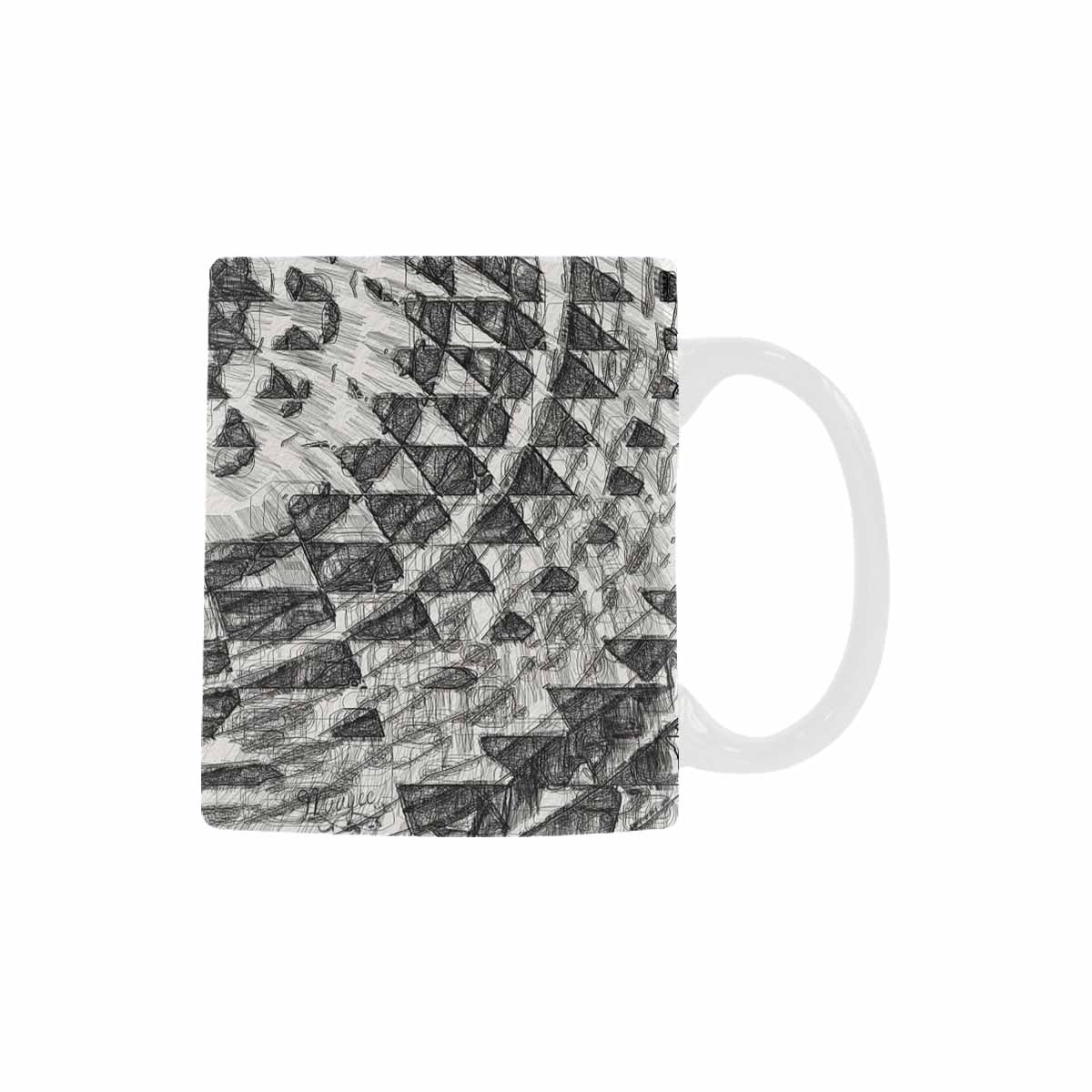 Quality Mug, coffee mug, tea cup, B & W Abstract, Set 1, design 141