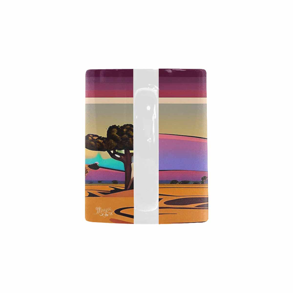 Coffee Mug, tea cup, desert scene, design 66