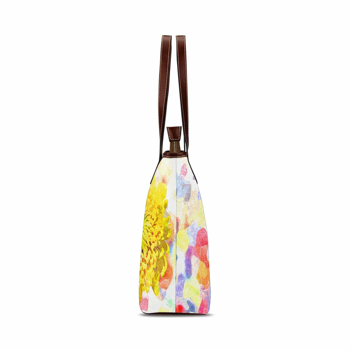 Classic Fabric handbag, watercolor floral, design 289