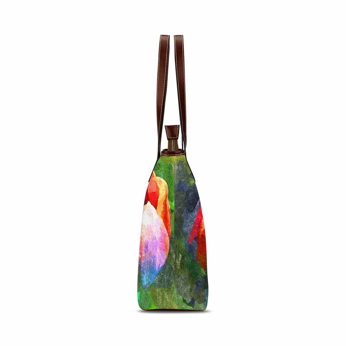 Classic Fabric handbag, watercolor floral, design 246