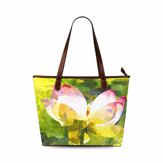 Classic Fabric handbag, watercolor floral, design 178