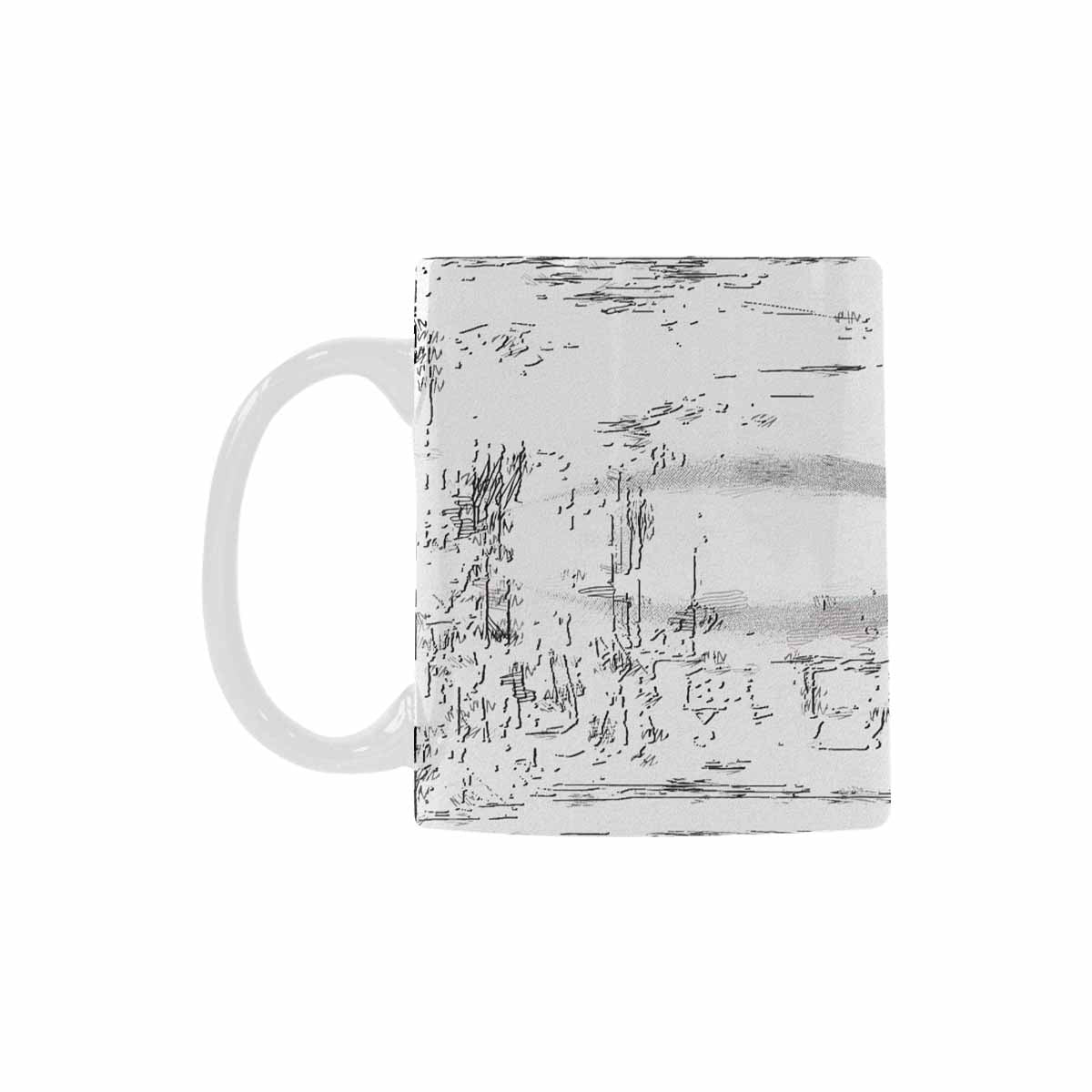 Quality Mug, coffee mug, tea cup, B & W Abstract, Set 1, design 97