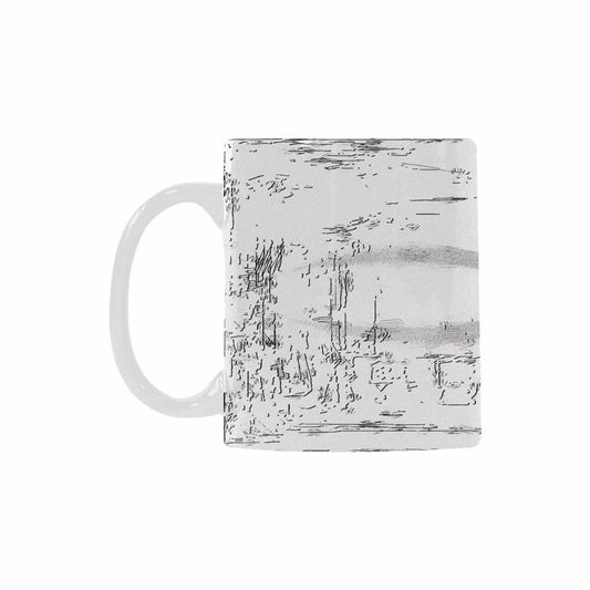 Quality Mug, coffee mug, tea cup, B & W Abstract, Set 1, design 97