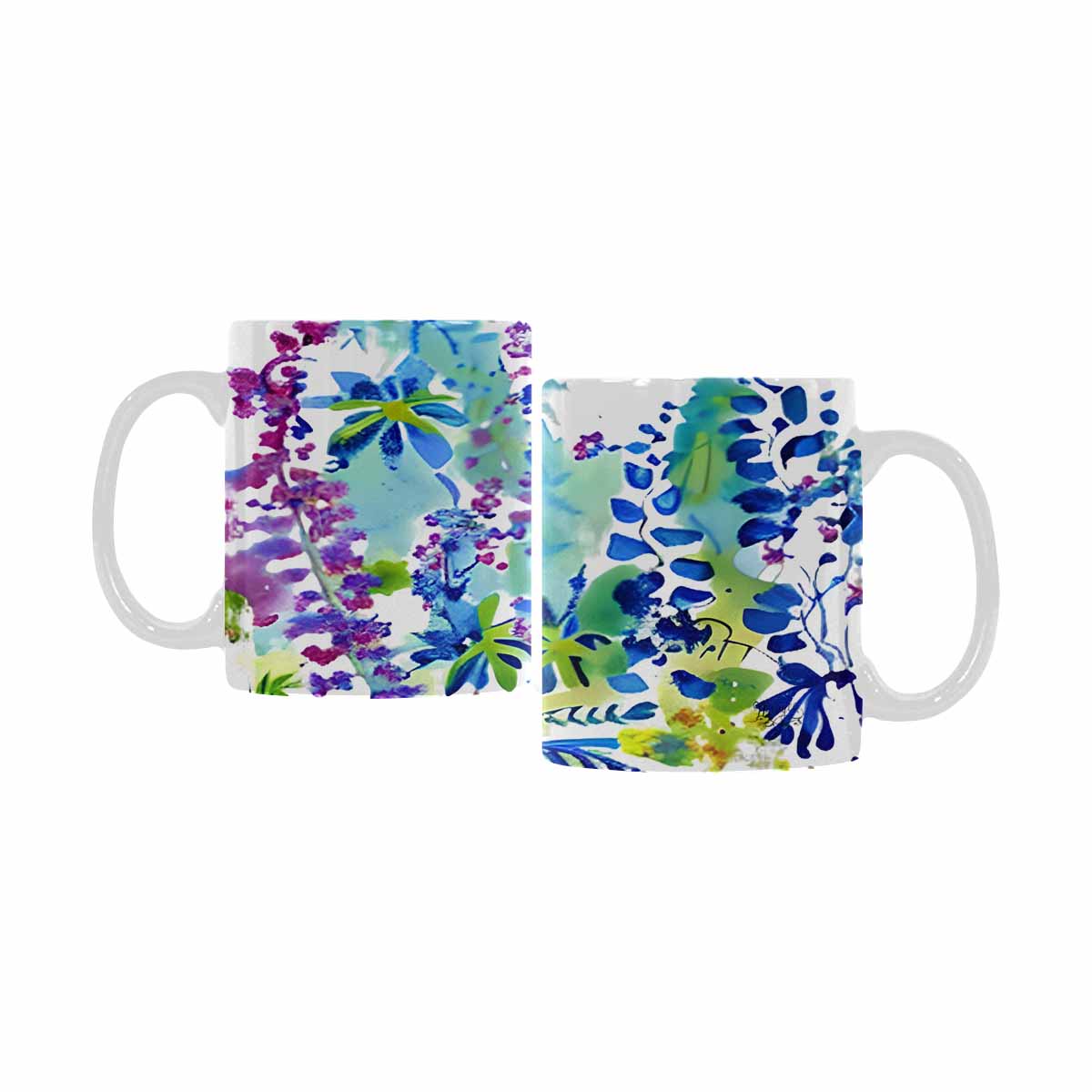 Quality Mug, coffee mug, tea cup, Bright florals, Set 1A, Design 33