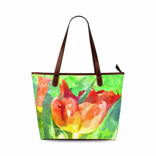 Classic Fabric handbag, watercolor floral, design 273