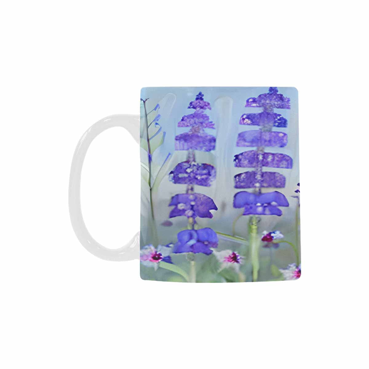 USA made Quality Mug, coffee mug, tea cup, Bright florals, Set 1, Design 91