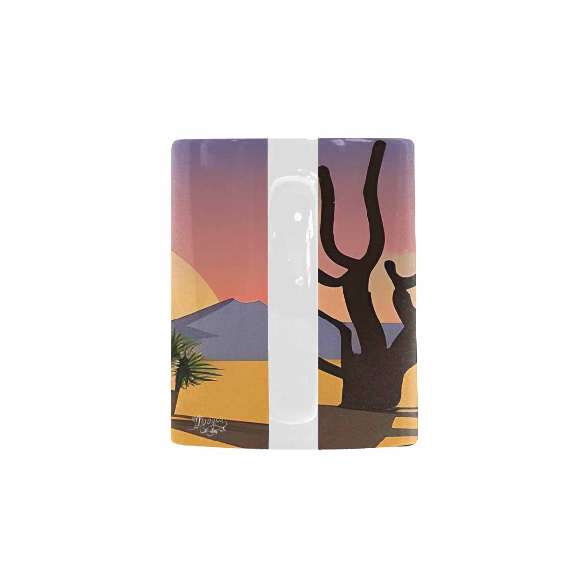 Coffee Mug, tea cup, desert scene, design 50