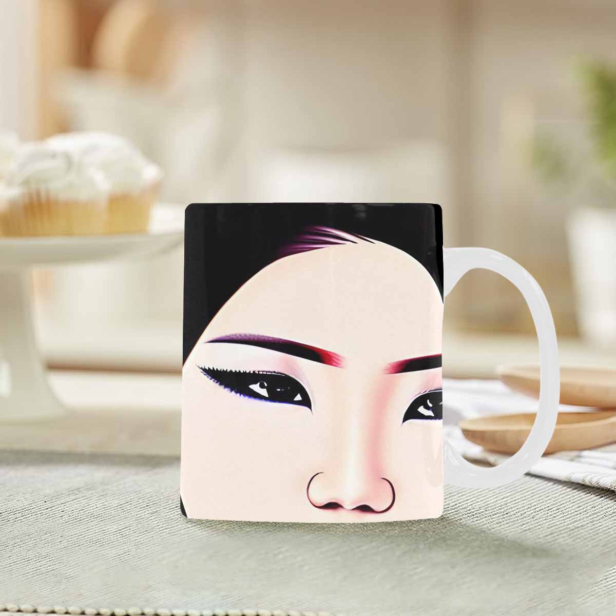 Quality Mug, coffee mug, tea cup, Asian Faces, Design 11