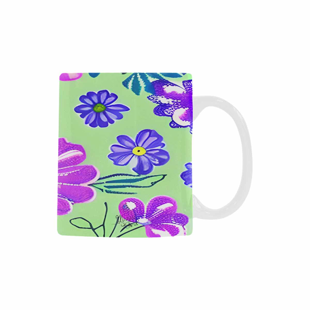 Quality Mug, coffee mug, tea cup, Bright florals, Set 1, Design 119