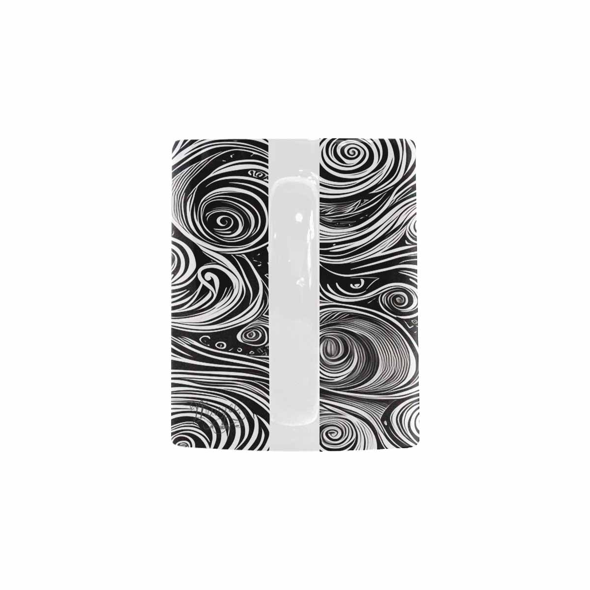 Quality Mug, coffee mug, tea cup, B & W Abstract, Set 1, design 28