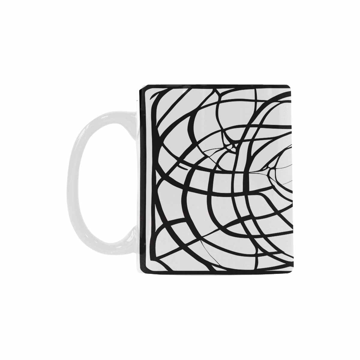 Quality Mug, coffee mug, tea cup, B & W Abstract, Set 1, design 39