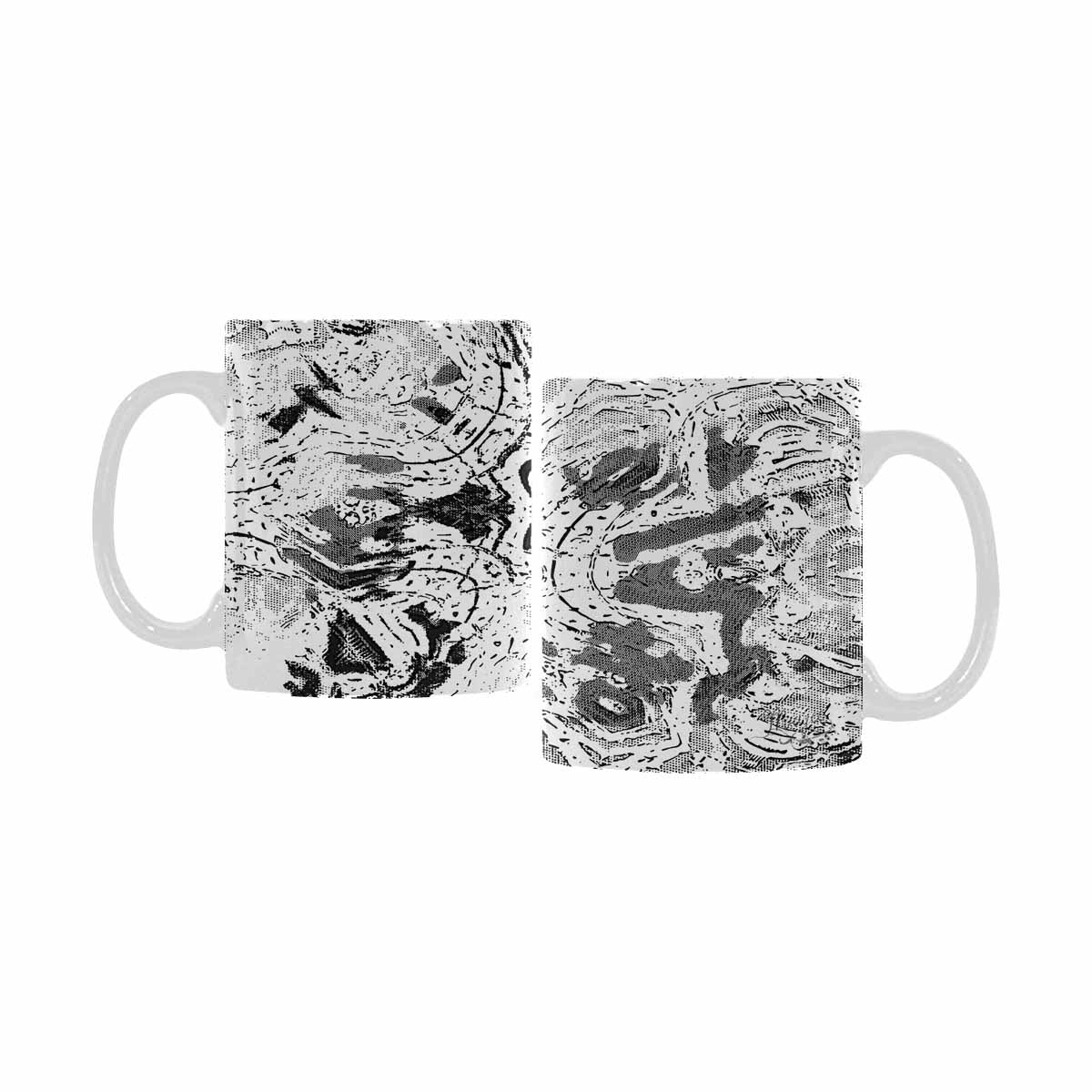 Quality Mug, coffee mug, tea cup, B & W Abstract, Set 1, design 150