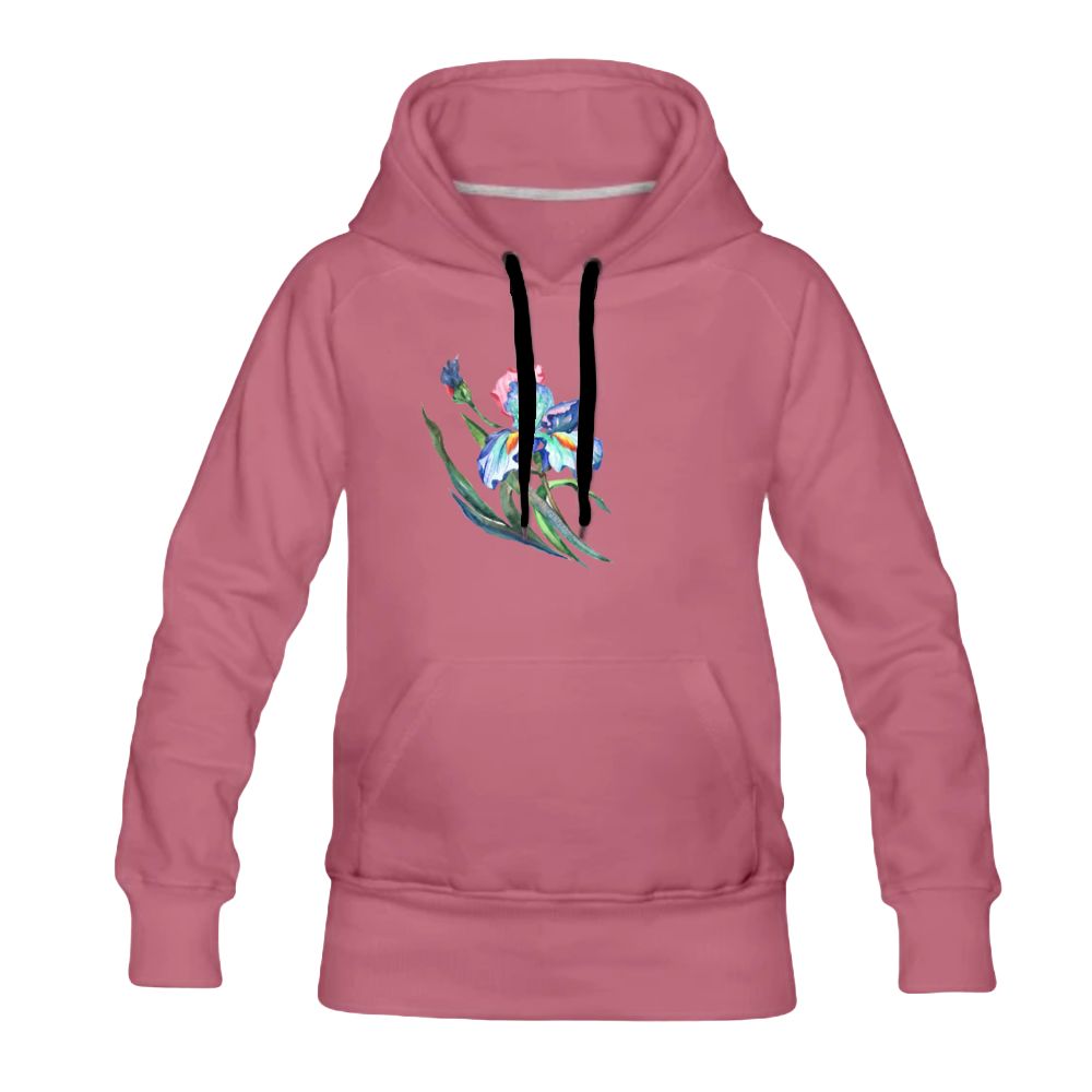 Women's Hoodie iris floral print