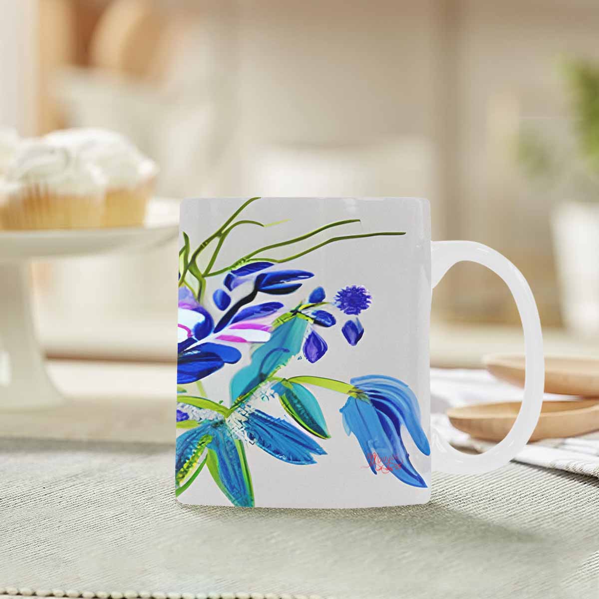 Quality Mug, coffee mug, tea cup, Bright florals, Set 1, Design 40