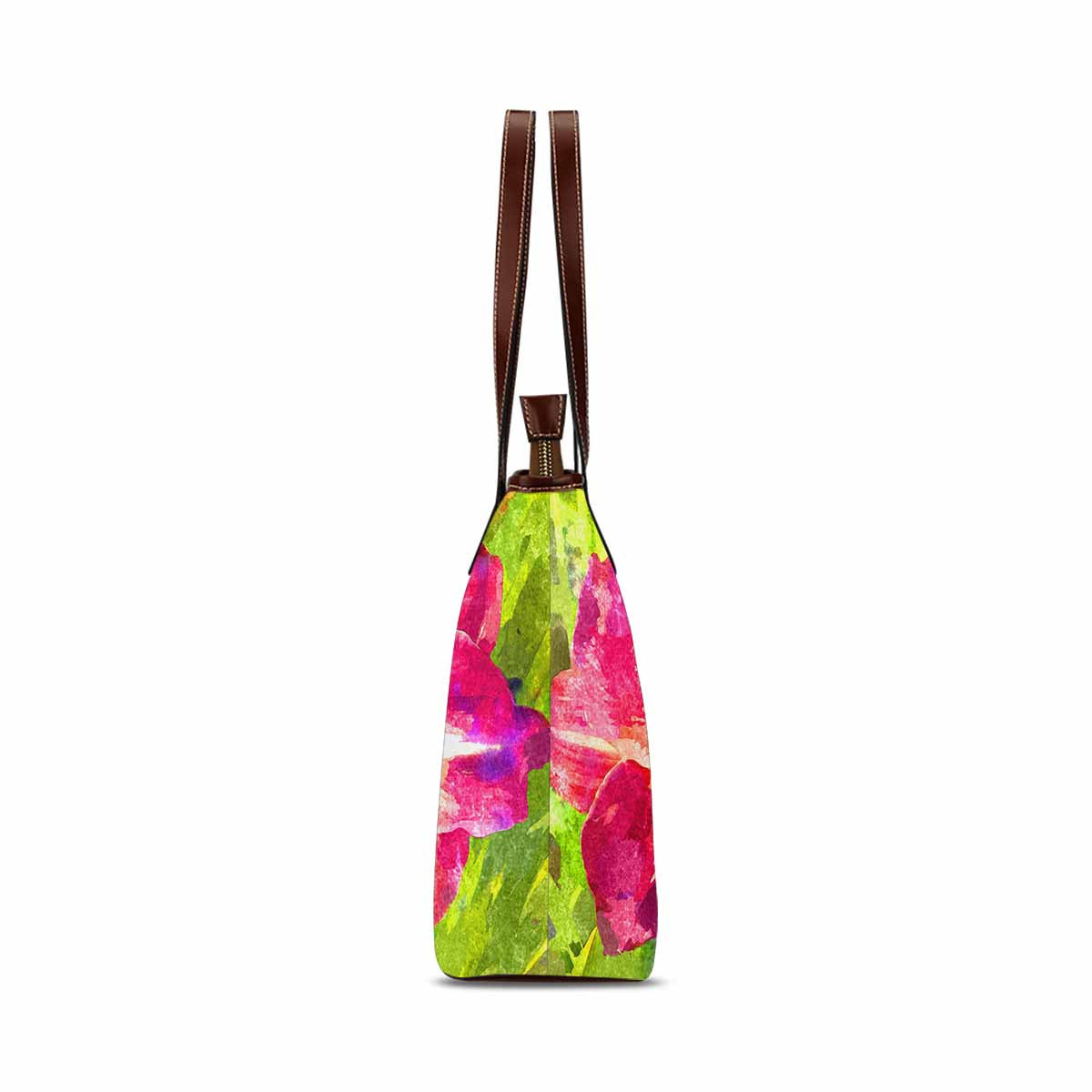 Classic Fabric handbag, watercolor floral, design 65