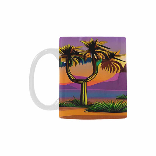 Coffee Mug, tea cup, desert scene, design 61