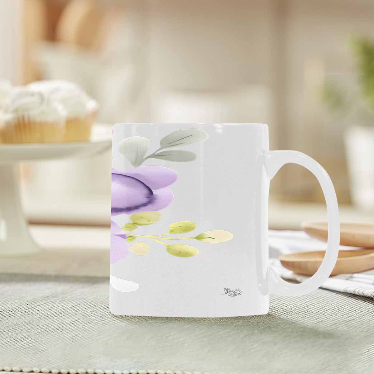 Quality Mug, coffee mug, tea cup, Bright florals, Set 2, design 28