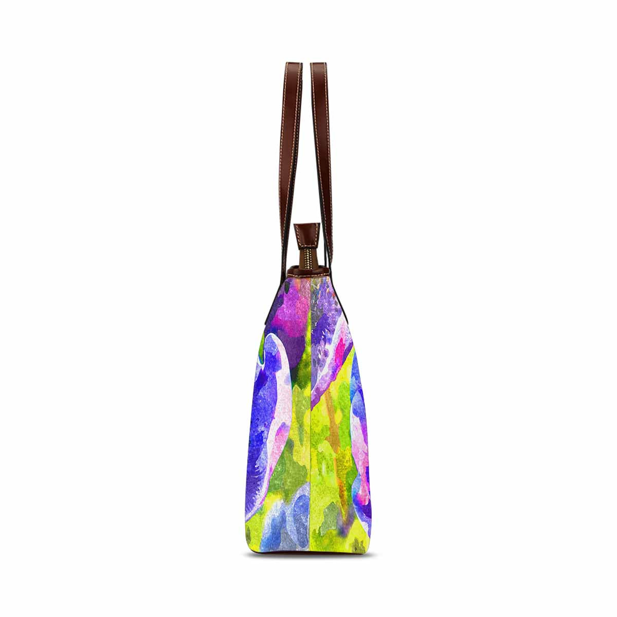 Classic Fabric handbag, watercolor floral, design 91