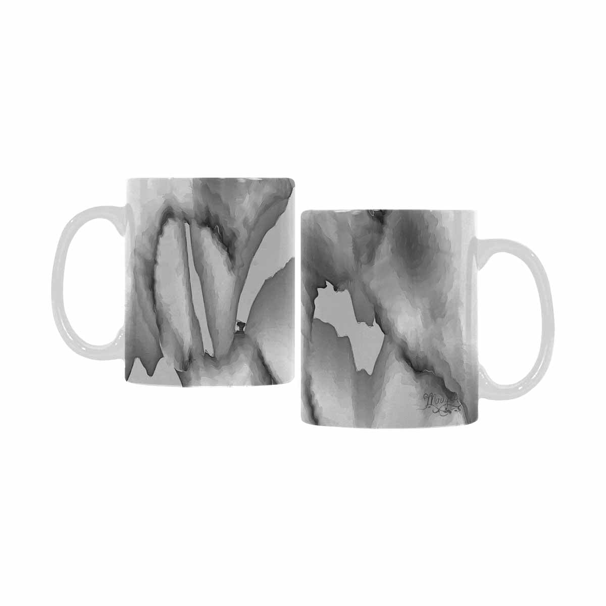 Quality Mug, coffee mug, tea cup, B & W Abstract, Set 1, design 160