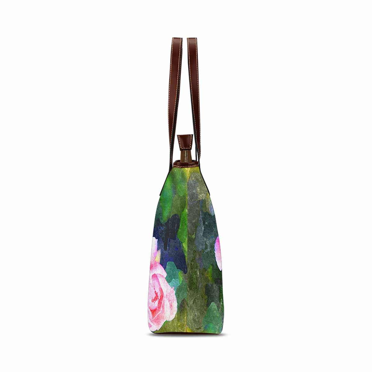 Classic Fabric handbag, watercolor floral, design 190