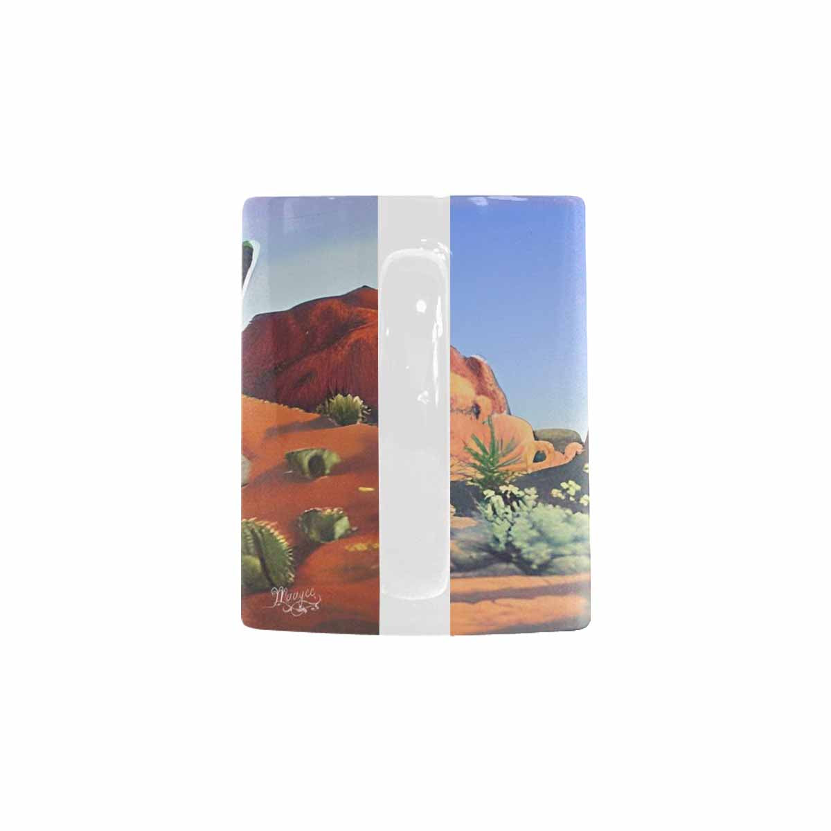 Coffee Mug, tea cup, desert scene, design 27