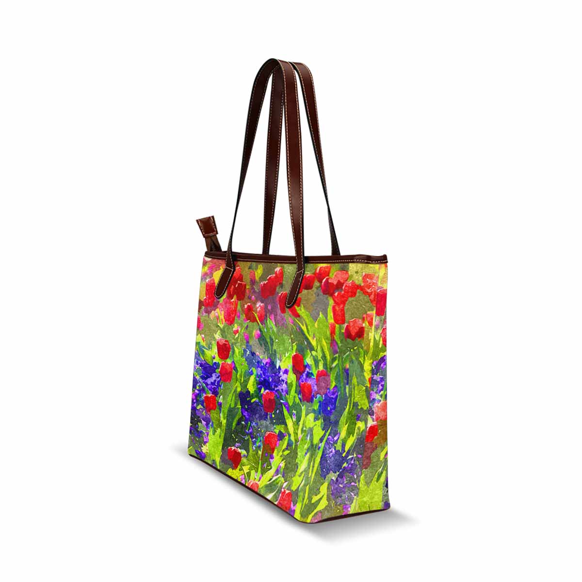 Classic Fabric handbag, watercolor floral, design 276