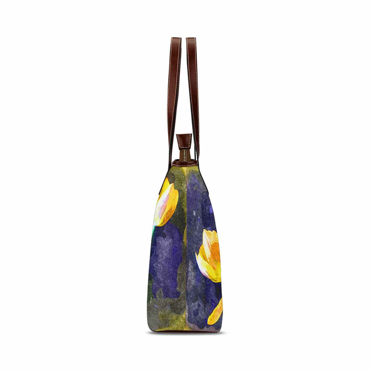 Classic Fabric handbag, watercolor floral, design 241