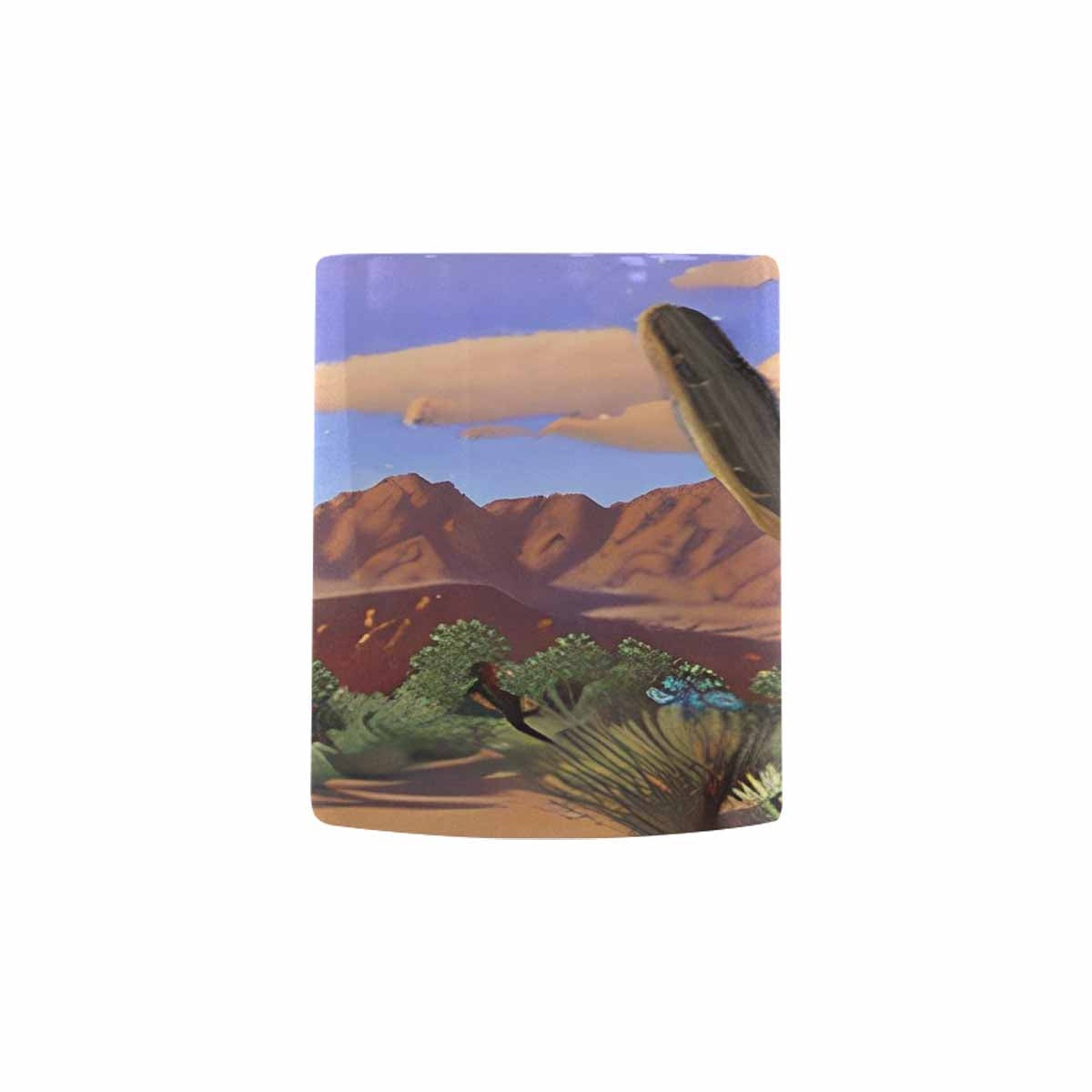 Coffee Mug, tea cup, desert scene, design 25