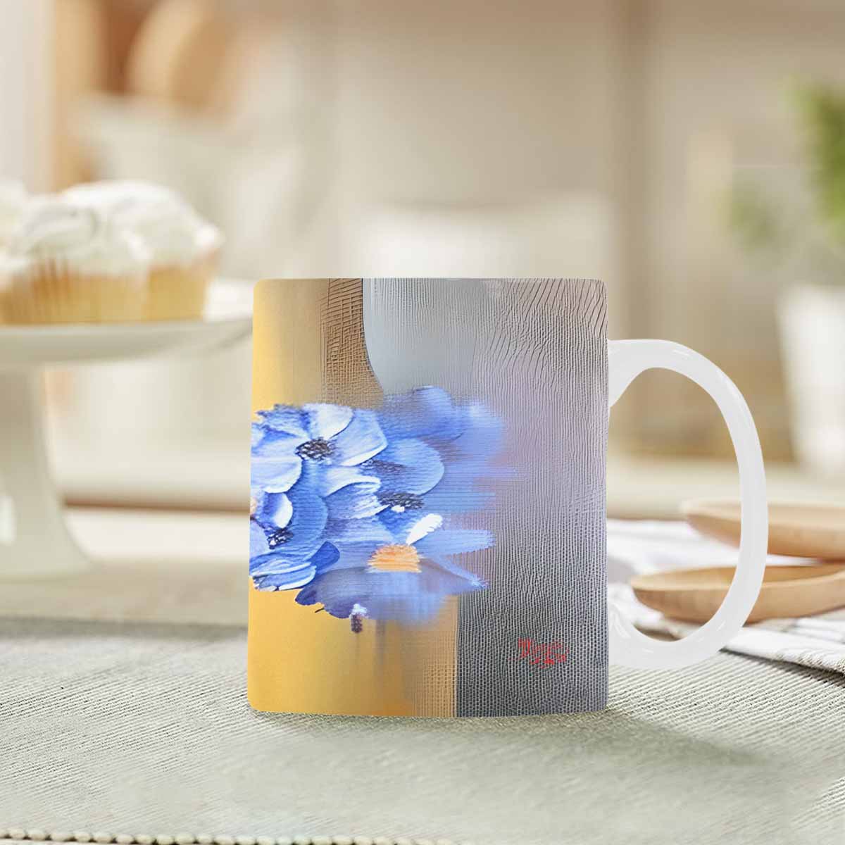Quality Mug, coffee mug, tea cup, Bright florals, Set 1, Design 168
