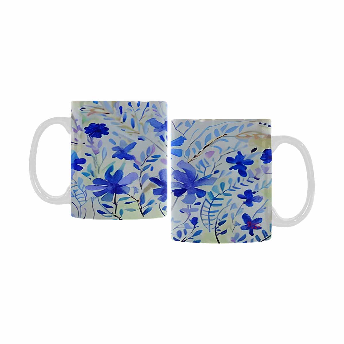 Quality Mug, coffee mug, tea cup, Bright florals, Set 1, Design 10