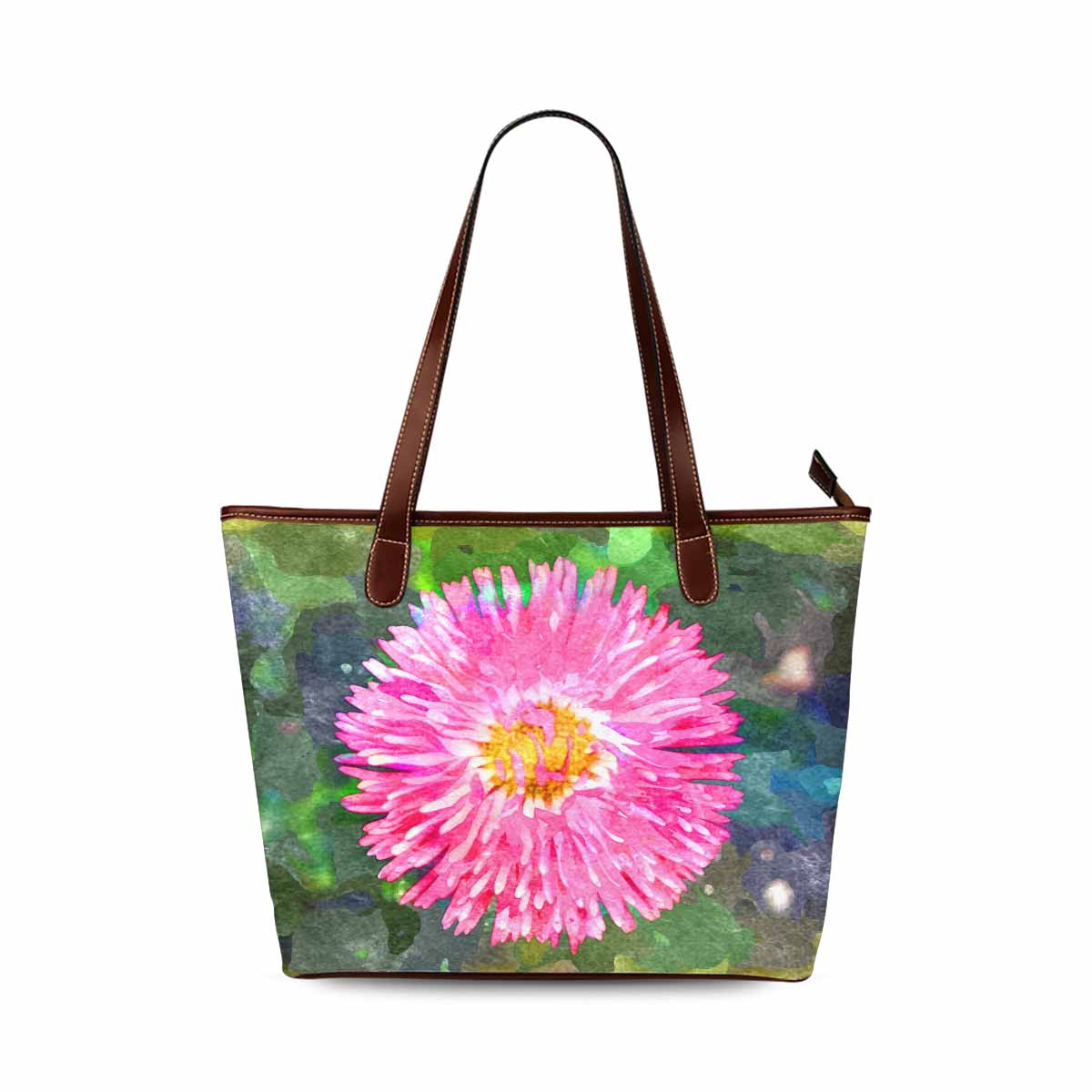 Classic Fabric handbag, watercolor floral, design 151