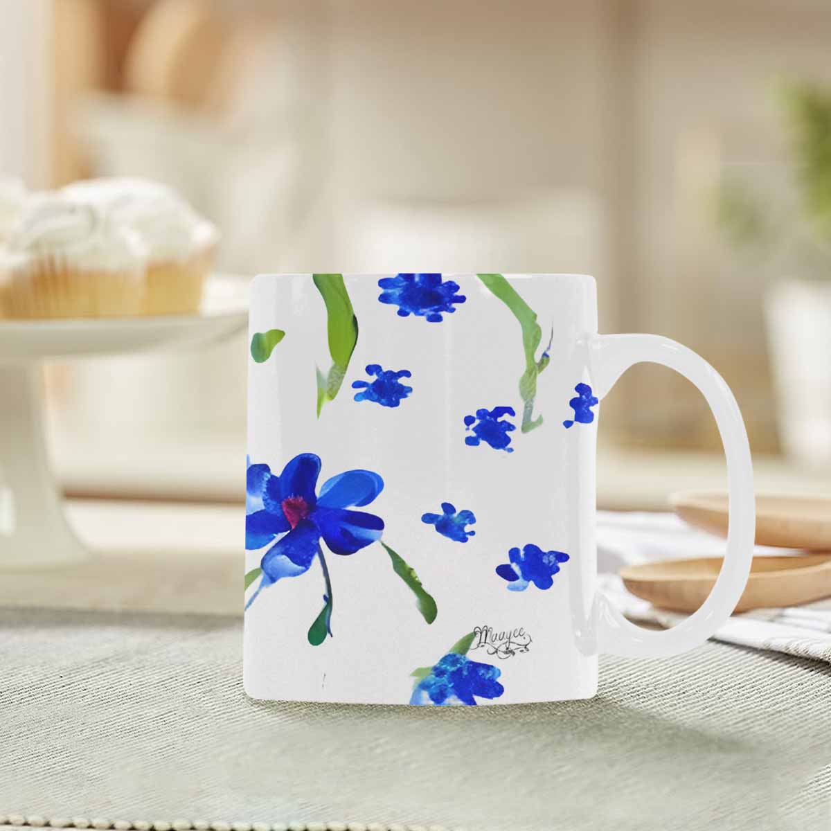 Quality Mug, coffee mug, tea cup, Bright florals, Set 1A, Design 84