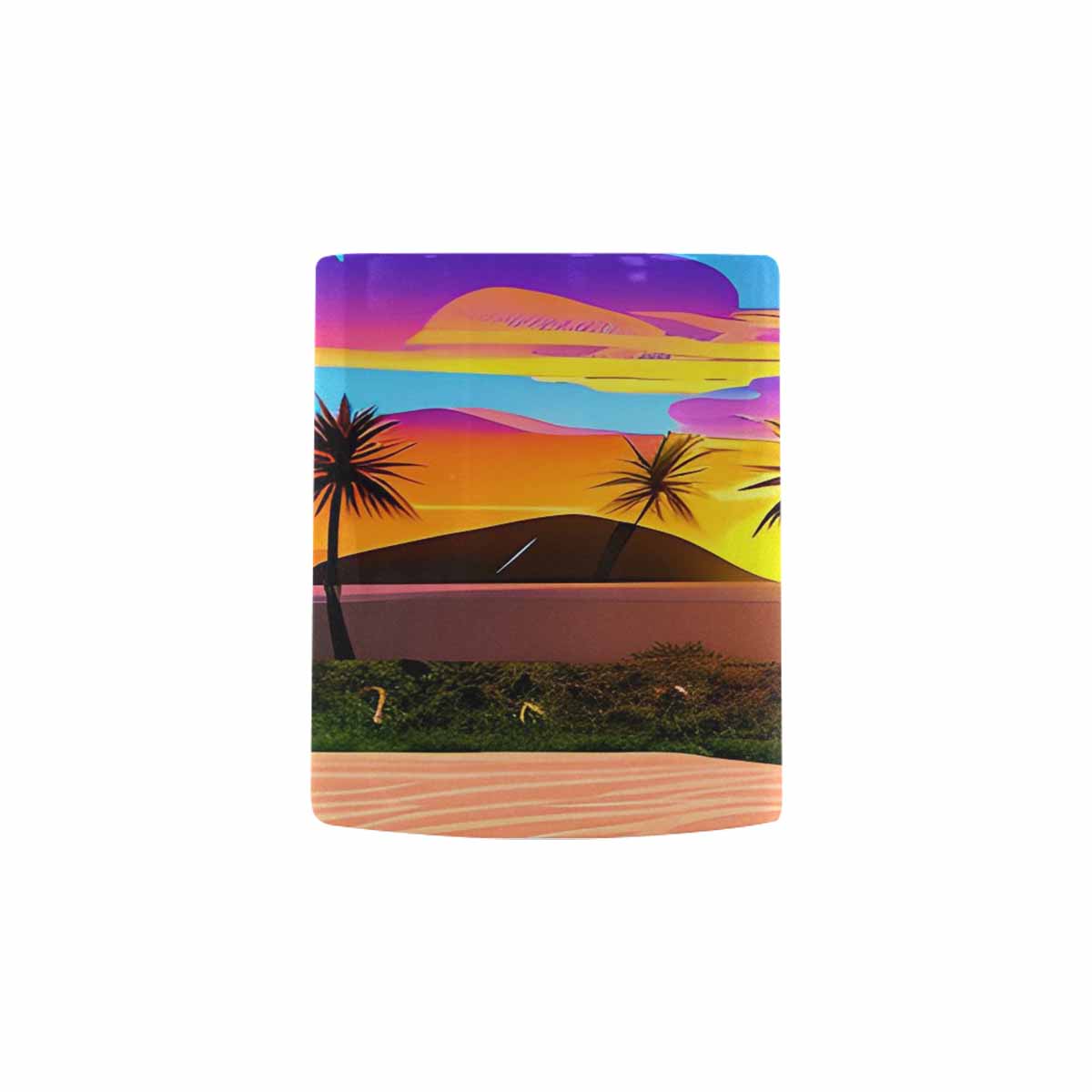 Coffee Mug, tea cup, desert scene, design 51