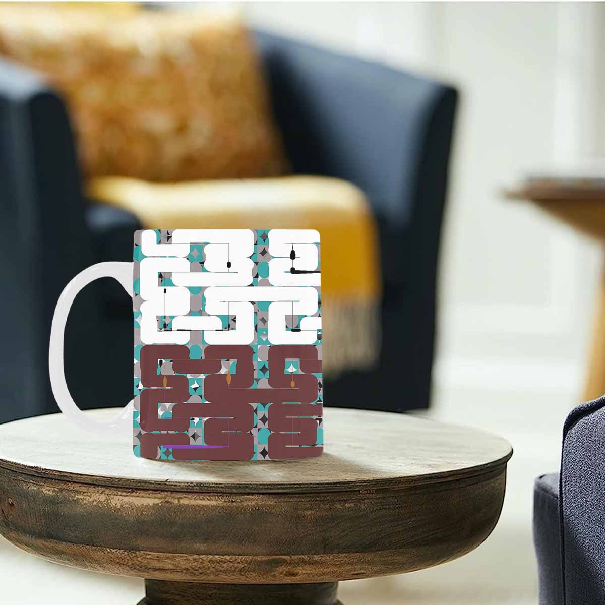 Unique Abstract design coffee mug, set 1, design 90