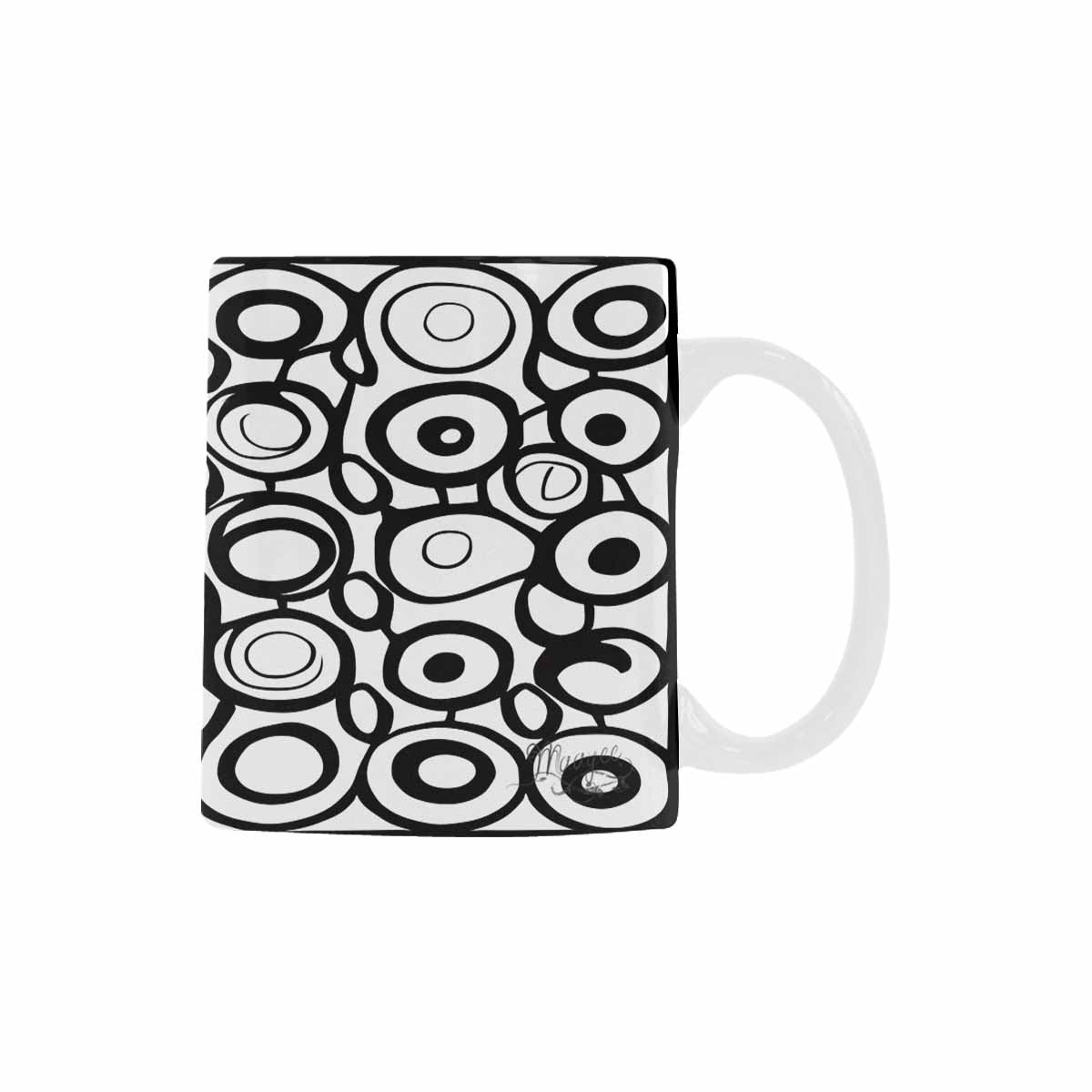 Quality Mug, coffee mug, tea cup, B & W Abstract, Set 1, design 37