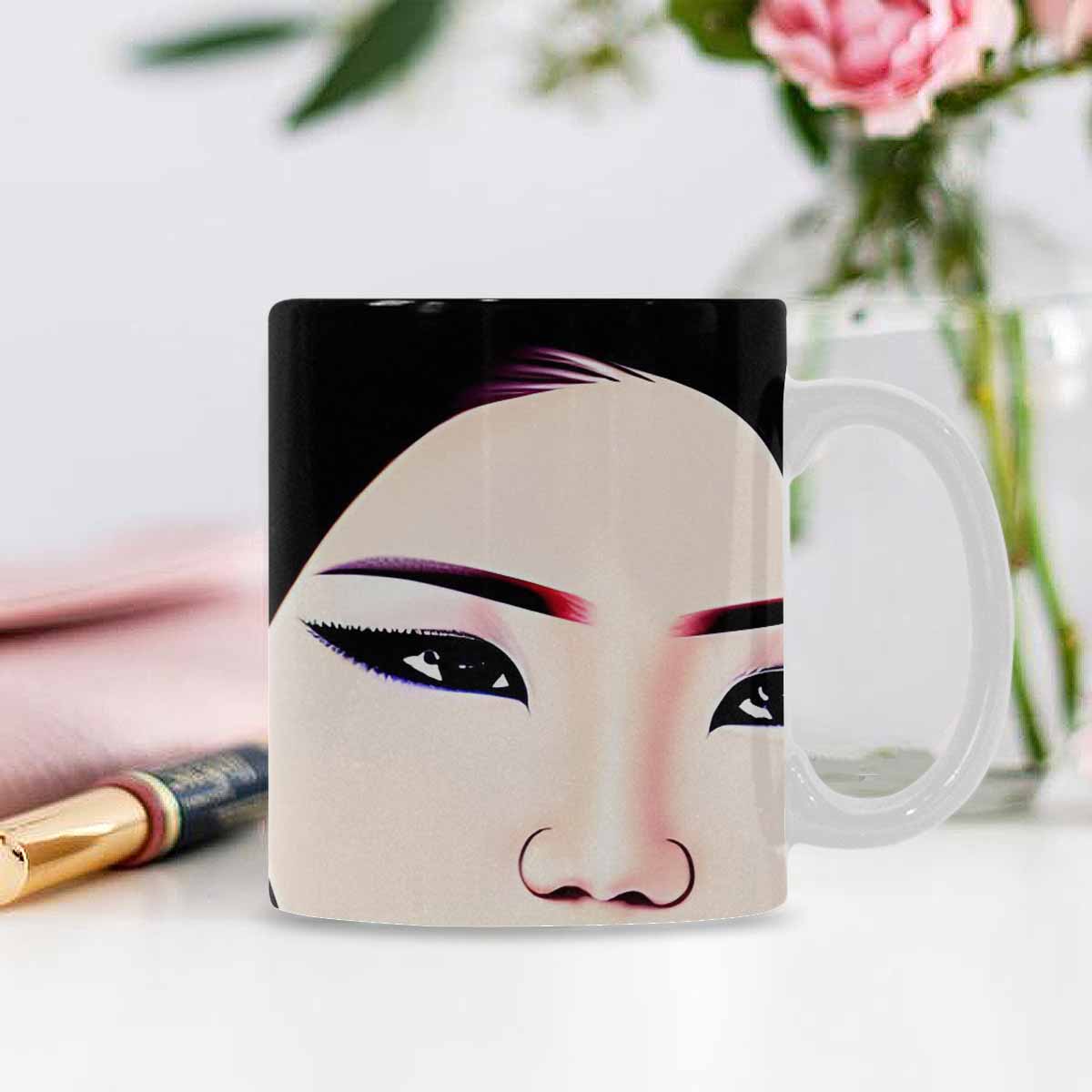 Quality Mug, coffee mug, tea cup, Asian Faces, Design 11