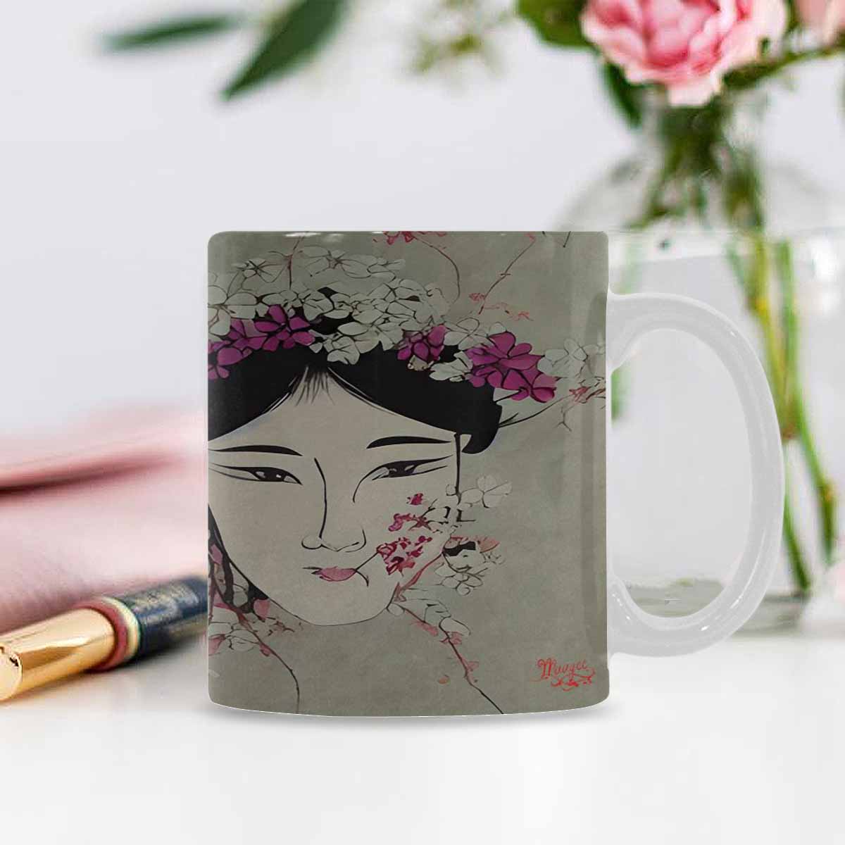 Quality Mug, coffee mug, tea cup, Asian Faces, Design 19