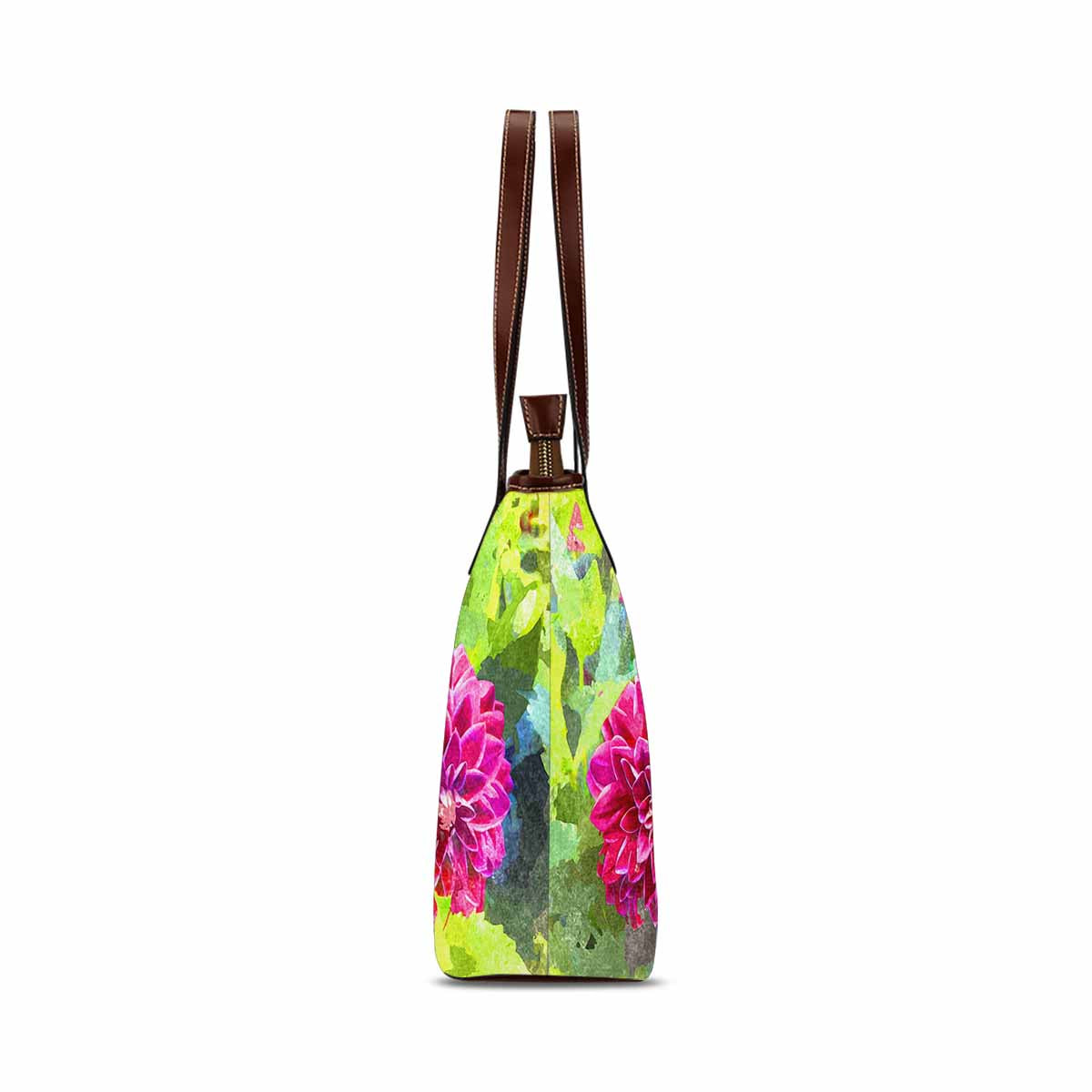 Classic Fabric handbag, watercolor floral, design 66