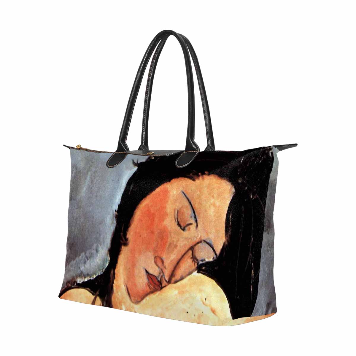 Classic handbag, Modigliani design, choice of 2 colors, Nude female