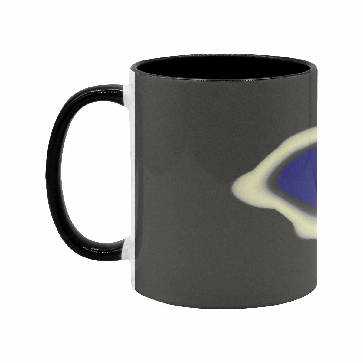 Coffee Mug, tea cup, black core, abstract, design 119