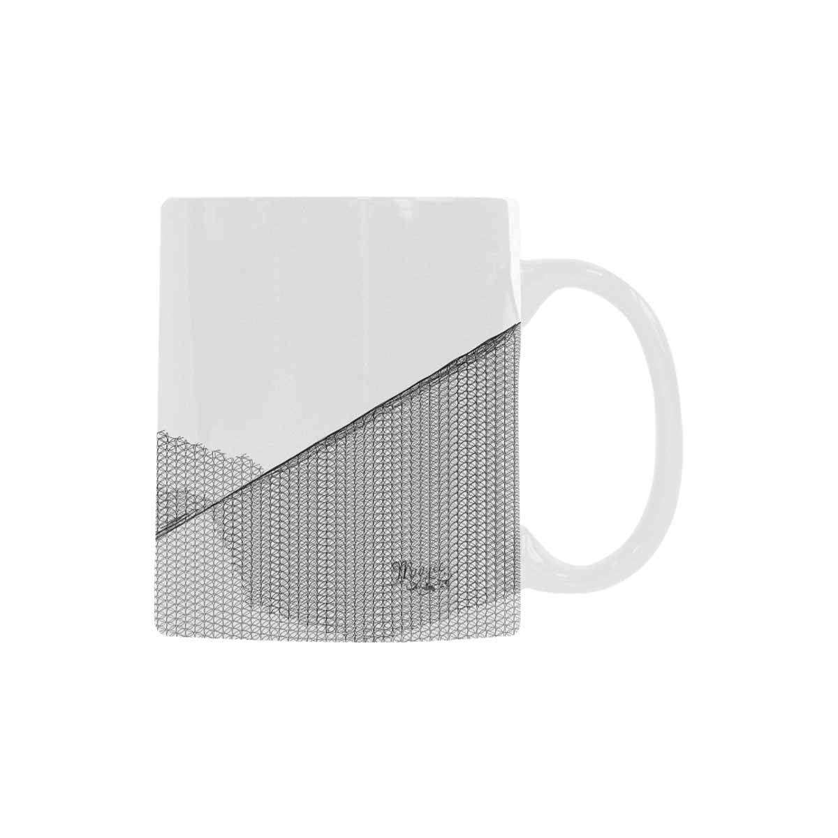 Quality Mug, coffee mug, tea cup, B & W Abstract, Set 1, design 90