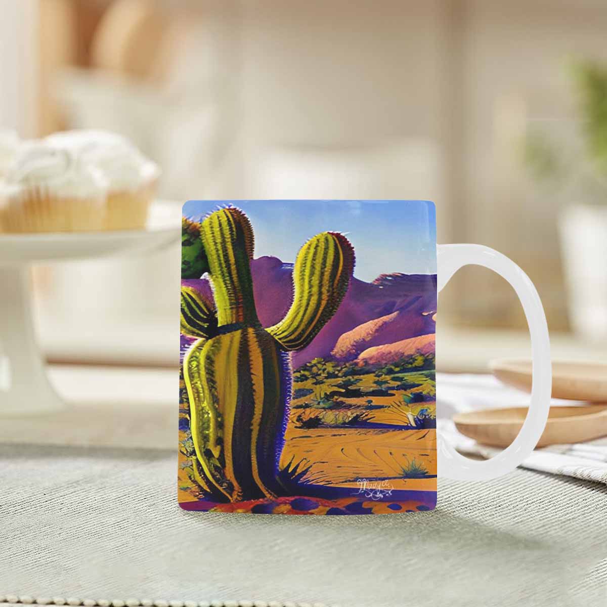 Coffee Mug, tea cup, desert scene, design 21