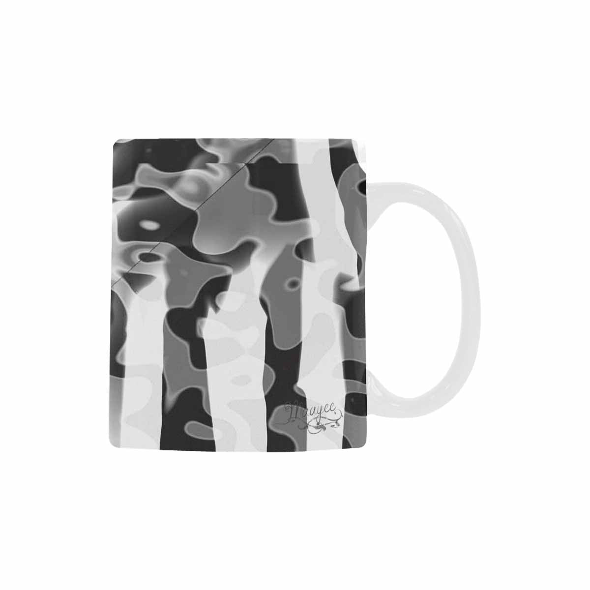 Quality Mug, coffee mug, tea cup, B & W Abstract, Set 1, design 131