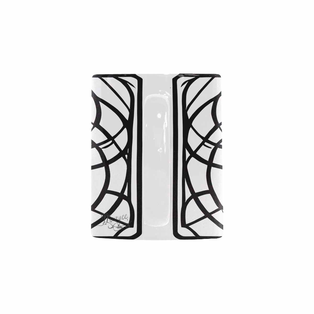 Quality Mug, coffee mug, tea cup, B & W Abstract, Set 1, design 39