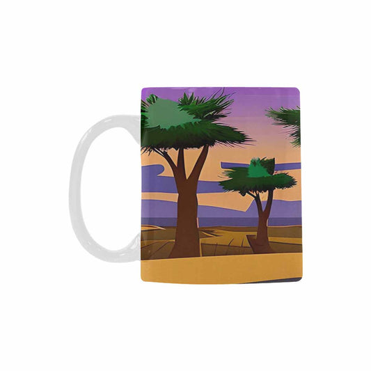 Coffee Mug, tea cup, desert scene, design 30