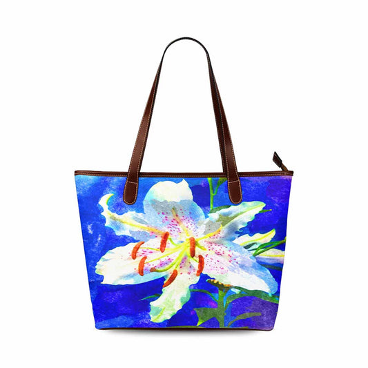 Classic Fabric handbag, watercolor floral, design 145