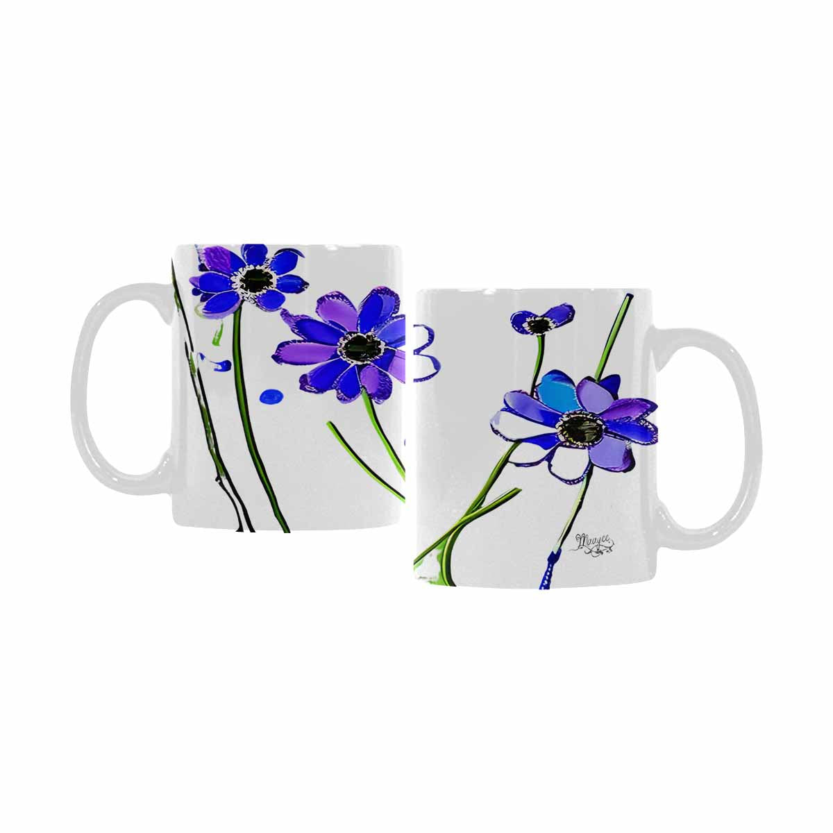 Quality Mug, coffee mug, tea cup, Bright florals, Set 1A, Design 151