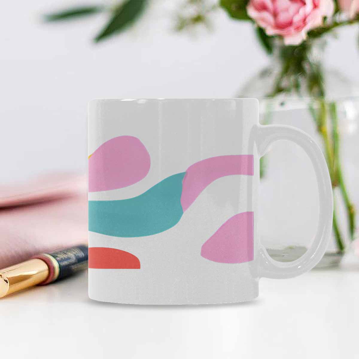 Quality Mug, coffee mug, tea cup, Bold Abstract, Set 1, design 4