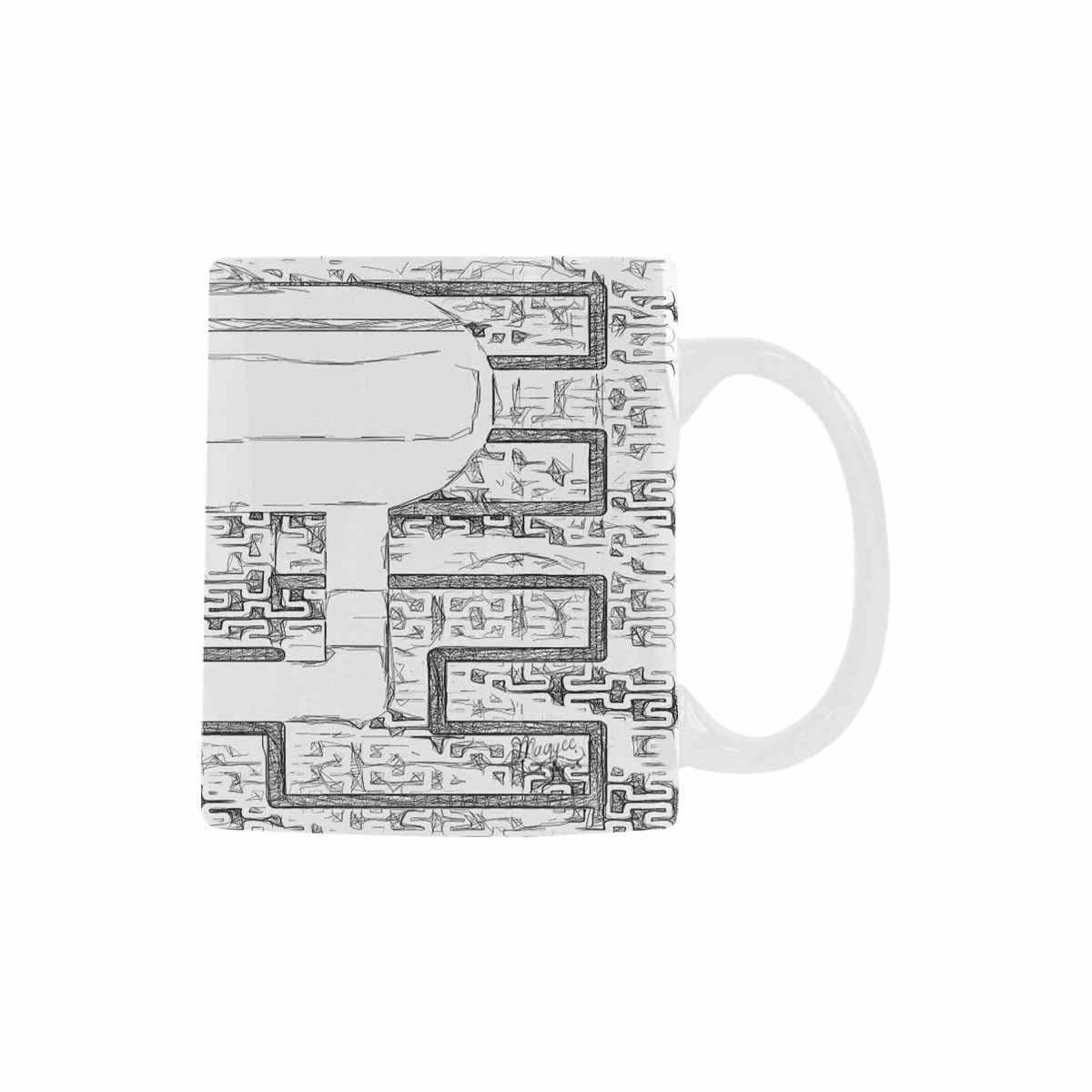 Quality Mug, coffee mug, tea cup, B & W Abstract, Set 1, design 89